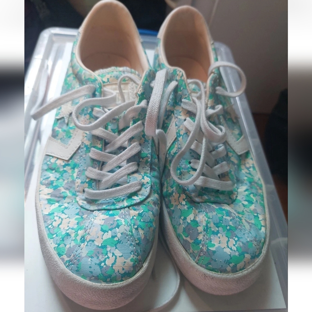 Converse All Star Paint Texture Floral sneakers women size 8 - Picture 1 of 8